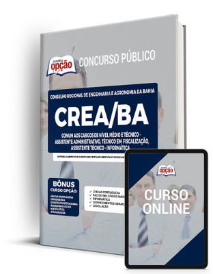 Apostila CREA-BA - Comum aos Cargos de Nível Médio e Técnico: Assistente Administrativo, Técnico em Fiscalização e Assistente Técnico - Informática