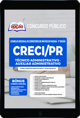 Apostila CRECI-PR em PDF - Técnico Administrativo - Auxiliar Administrativo