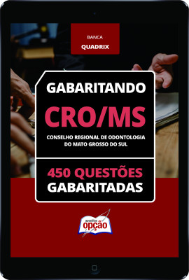 Caderno CRO-MS - 450 Questões Gabaritadas em PDF