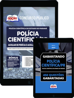 Combo Digital Polícia Científica - PR - Auxiliar de Perícia e Auxiliar de Necropsia