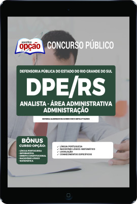 Apostila DPE-RS em PDF - Analista - Área Administrativa - Administração