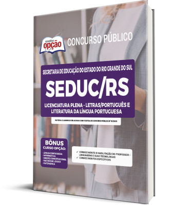 Apostila SEDUC-RS - Licenciatura Plena - Letras/Português e Literatura da Língua Portuguesa