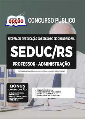 Apostila SEDUC-RS - Professor - Administração