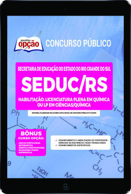 Apostila SEDUC-RS em PDF - Habilitação: Licenciatura Plena em Química ou LP em Ciências/Química