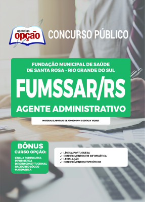 Apostila FUMSSAR-RS - Agente Administrativo