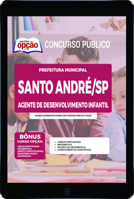 Apostila Prefeitura de Santo André - SP em PDF - Agente de Desenvolvimento Infantil 2023