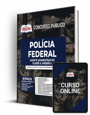 Apostila Polícia Federal (PF) 2023 - Agente Administrativo - Classe A, Padrão I