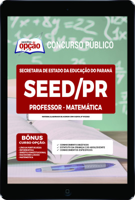Apostila SEED-PR em PDF - Professor - Matemática