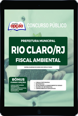Apostila Prefeitura de Rio Claro - RJ em PDF - Fiscal Ambiental