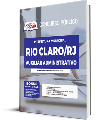 Apostila Prefeitura de Rio Claro - RJ - Auxiliar Administrativo