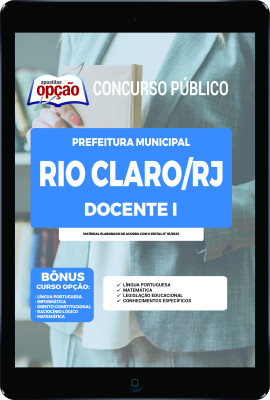 Apostila Prefeitura de Rio Claro - RJ em PDF - Docente I