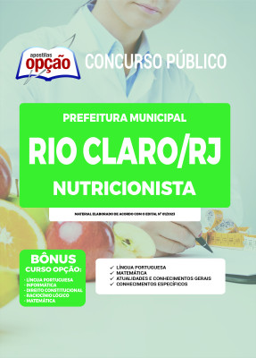 Apostila Prefeitura de Rio Claro - RJ - Nutricionista