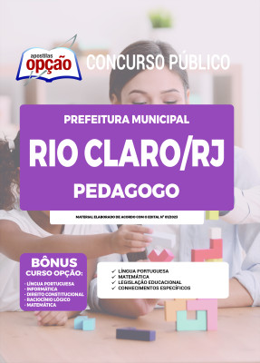 Apostila Prefeitura de Rio Claro - RJ - Pedagogo
