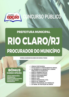 Apostila Prefeitura de Rio Claro - RJ - Procurador do Município