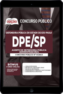 Apostila DPE-SP em PDF - Agente de Defensoria Pública - Administrador/a