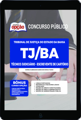 Apostila TJ-BA em PDF - Técnico Judiciário - Escrevente de Cartório