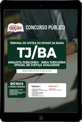 Apostila TJ-BA em PDF - Analista Judiciário - Área Judiciária - Oficial de Justiça Avaliador