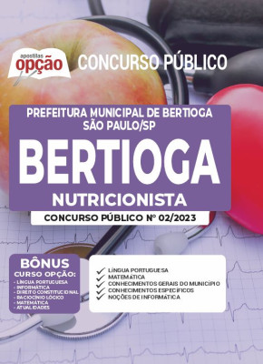 Apostila Prefeitura de Bertioga - SP - Nutricionista