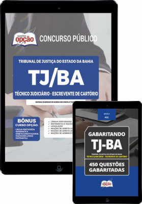 Combo Digital TJ-BA - Técnico Judiciário - Escrevente de Cartório