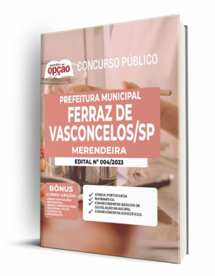 Apostila Prefeitura de Ferraz de Vasconcelos - SP - Merendeira