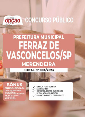 Apostila Prefeitura de Ferraz de Vasconcelos - SP - Merendeira