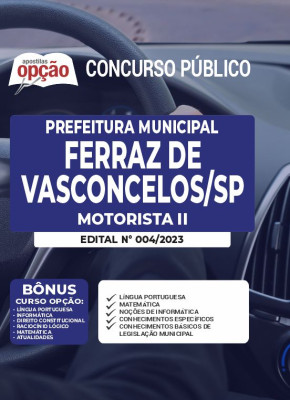 Apostila Prefeitura de Ferraz de Vasconcelos - SP - Motorista 2