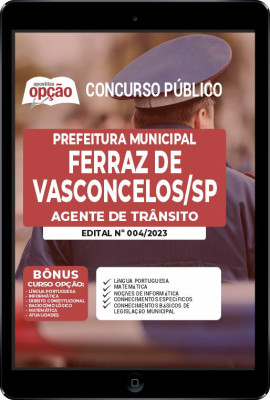 Apostila Prefeitura de Ferraz de Vasconcelos - SP em PDF - Técnico Municipal de Nível Médio - Agente de Trânsito