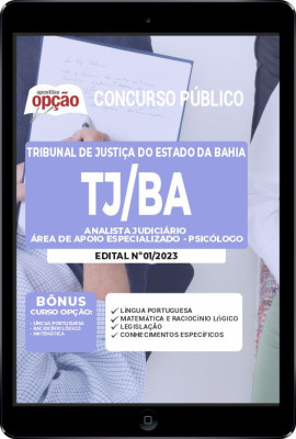 Apostila TJ-BA em PDF - Analista Judiciário - Área de Apoio Especializado - Psicólogo