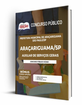 Apostila Prefeitura de Araçariguama - SP - Auxiliar de Serviços Gerais