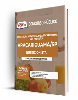 Apostila Prefeitura de Araçariguama - SP - Nutricionista