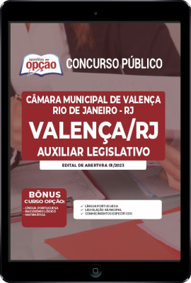 Apostila Câmara de Valença - RJ em PDF - Auxiliar Legislativo