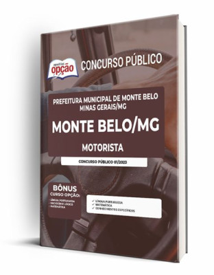 Apostila Prefeitura de Monte Belo - MG - Motorista