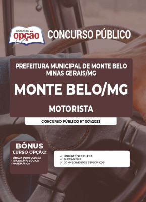 Apostila Prefeitura de Monte Belo - MG - Motorista