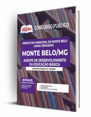 Apostila Prefeitura de Monte Belo - MG - Agente de Desenvolvimento da Educação Básica