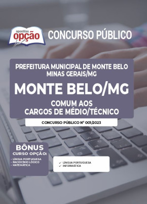 Apostila Prefeitura de Monte Belo - MG - Comum aos Cargos de Ensino Médio/Técnico