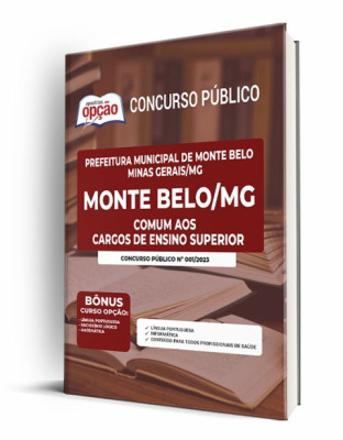Apostila Prefeitura de Monte Belo - MG - Comum aos Cargos de Ensino Superior