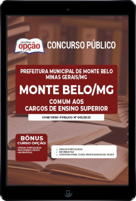 Apostila Prefeitura de Monte Belo - MG em PDF - Comum aos Cargos de Ensino Superior