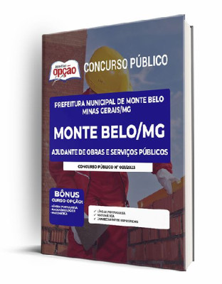 Apostila Prefeitura de Monte Belo - MG - Ajudante de Obras e Serviços Públicos