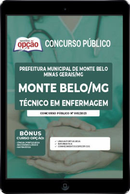 Apostila Prefeitura de Monte Belo em PDF MG - Técnico em Enfermagem 