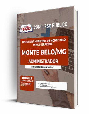 Apostila Prefeitura de Monte Belo - MG - Administrador