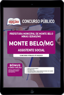 Apostila Prefeitura de Monte Belo - MG em PDF - Assistente Social