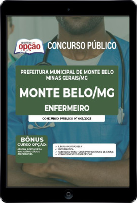 Apostila Prefeitura de Monte Belo - MG em PDF Enfermeiro