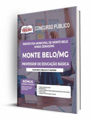 Apostila Prefeitura de Monte Belo - MG - Professor de Educação Básica