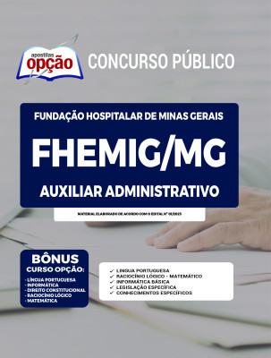 Apostila FHEMIG - Auxiliar Administrativo