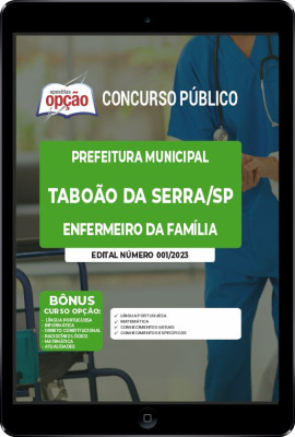 Apostila Prefeitura de Taboão da Serra - SP em PDF - Enfermeiro da Família