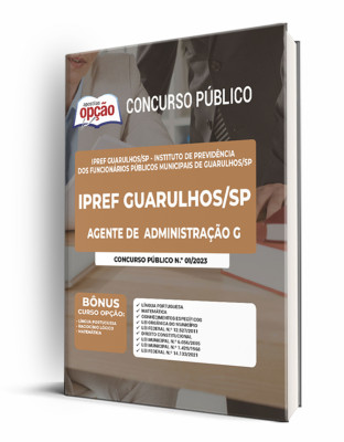 Apostila IPREF Guarulhos - SP - Agente de Administração G