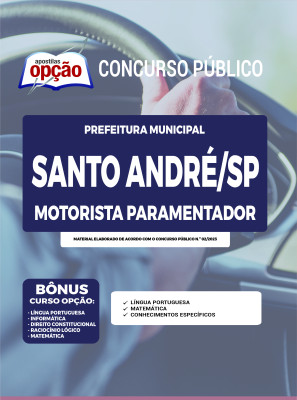 Apostila Prefeitura de Santo André - SP - Motorista Paramentador