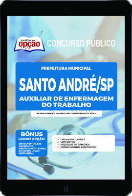 Apostila Prefeitura de Santo André - SP em PDF - Auxiliar de Enfermagem do Trabalho