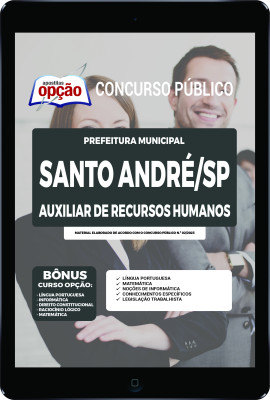 Apostila Prefeitura de Santo André - SP em PDF - Auxiliar de Recursos Humanos