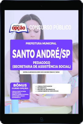 Apostila Prefeitura de Santo André - SP em PDF - Pedagogo (Secretaria de Assistência Social)